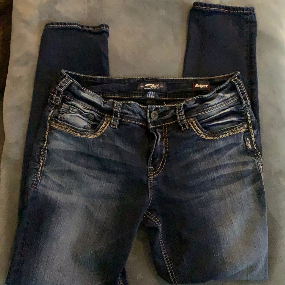 Silver jeans
